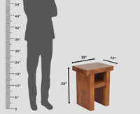 Portugal Wood Bedside Table - Bedside Table - Furniselan - Dark-Brown-Finish