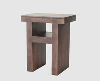 Portugal Wood Bedside Table - Bedside Table - Furniselan - Grey-Finish