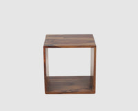 Prague Solid Wood End Table Set of Two - Bedside Table - Furniselan - Teak-Finish