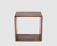 Prague Solid Wood End Table Set of Two - Bedside Table - Furniselan - Teak-Finish