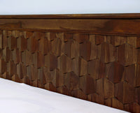 Puebla Solid Wood King Size Bed with Box Storage - Furniselan-Teak-Finish