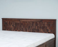 Puebla Solid Wood King Size Bed with Box Storage - Furniselan-Grey-Finish