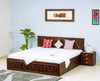 Puebla Solid Wood King Size Bed with Box Storage - FurniselanFurniselan