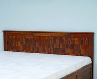Puebla Solid Wood King Size Bed with Box Storage - Furniselan-Maple-Finish