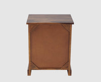 Pune One Drawer one Door Bedside Table - Bedside Table - Furniselan-Teak-Finish