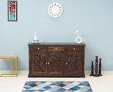 Pune Sheesham Wood Sideboard with Three Drawers & Doors