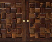 Pune Sheesham Wood Sidebaord with Three Drawers & Doors - Sideboard - Furniselan