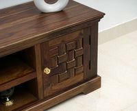 Pune Sheesham Wood Two Door TV Cabinet - Tv Cabinet - Furniselan-Teak-Finish