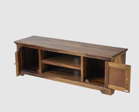 Pune Sheesham Wood Two Door TV Cabinet - Tv Cabinet - Furniselan-Teak-Finish