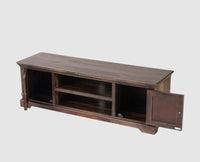 Pune Sheesham Wood Two Door TV Cabinet - Tv Cabinet - Furniselan-Grey-Finish