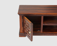 Pune Sheesham Wood Two Door TV Cabinet - Tv Cabinet - Furniselan-Maple-Finish