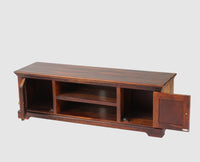 Pune Sheesham Wood Two Door TV Cabinet - Tv Cabinet - Furniselan-Maple-Finish