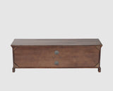 Pune Sheesham Wood Two Door TV Cabinet - Tv Cabinet - Furniselan-Grey-Finish