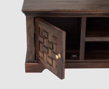 Pune Sheesham Wood Two Door TV Cabinet - Tv Cabinet - Furniselan-Grey-Finish