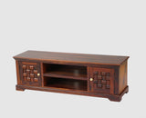 Pune Sheesham Wood Two Door TV Cabinet - Tv Cabinet - Furniselan-Maple-Finish