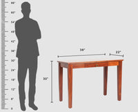 Raipur Study Table with one Drawer - Study Table - Furniselan - Maple-Finish