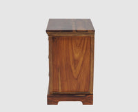 Rio Solid Wood Three Drawer Bedside Table - Bedside Table - Furniselan-Teak-Finish