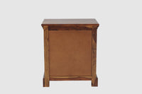 Rio Solid Wood Three Drawer Bedside Table - Bedside Table - Furniselan-Teak-Finish