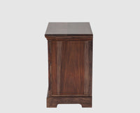 Rio Solid Wood Three Drawer Bedside Table - Bedside Table - Furniselan-Grey-Finish 