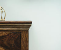 Rio Solid Wood Three Drawer Bedside Table - Bedside Table - Furniselan-Teak-Finish