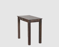 Sendai Solid Wood Study Table with One Drawer - Study Table - Furniselan - Grey-Finish