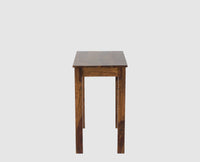 Sendai Solid Wood Study Table with One Drawer - Study Table - Furniselan - Teak-Finish