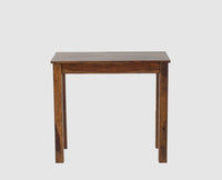 Sendai Solid Wood Study Table with One Drawer - Study Table - Furniselan - Teak-Finish