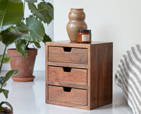 Sidon Storage Cabinet self Organized unit Furniselan-Rustic-Teak-Finish