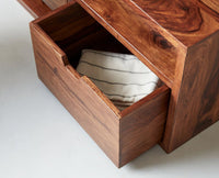 Sidon TV Cabinet Unit Furniselan-Rustic-Teak-Finish