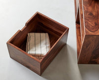 Sidon TV Cabinet Unit Furniselan-Rustic-Teak-Finish