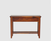 Siliguri Solid Wood Study Table with Two Drawer - Study Table - Furniselan - Maple-Finish