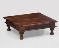 Somnath Solid Wood Pooja Chowki - Pooja Chowki - Furniselan - Teak-Finish