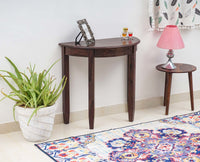 Srinagar Solid Wood Study Table Cum Console Table - Study Table - Furniselan - Grey-Finish