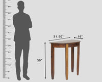 Srinagar Solid Wood Study Table Cum Console Table - Study Table - Furniselan - Teak-Finish