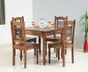 Sweden 4 Seater Dining Set With 4 Chairs - FurniselanFurniselan