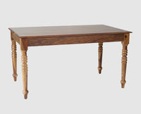 Sweden 6 Seater Dining Set With 4 Chairs & Bench - Furniselan - Teak-Finish
