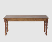 Sweden 6 Seater Dining Set With 4 Chairs & Bench - Furniselan - Teak-Finish