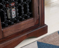 Sweden Sheesham Wood Bar Cabinet - Furniselan - Grey-Finish