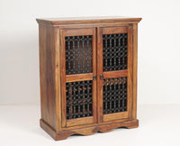 Sweden Sheesham Wood Bar Cabinet - Furniselan - Teak-Finish
