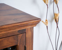 Sweden Sheesham Wood Bar Cabinet - Furniselan - Teak-Finish