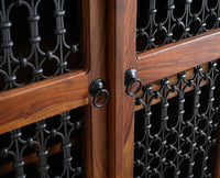 Sweden Sheesham Wood Bar Cabinet - Furniselan - Teak-Finish