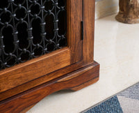 Sweden Sheesham Wood Bar Cabinet - Furniselan - Teak-Finish
