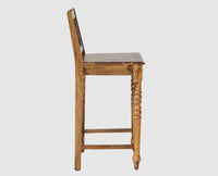 Sweden Sheesham Wood Bar Chair - Furniselan - Teak-Finish