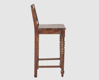 Sweden Sheesham Wood Bar Chair - Furniselan - Grey-Finish