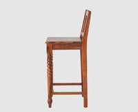 Sweden Sheesham Wood Bar Chair - Furniselan - Maple-Finish