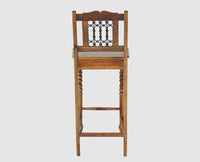 Sweden Sheesham Wood Bar Chair - Furniselan - Teak-Finish