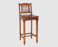 Sweden Sheesham Wood Bar Chair - Furniselan - Maple-Finish