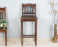 Sweden Sheesham Wood Bar Chair - Furniselan - Grey-Finish