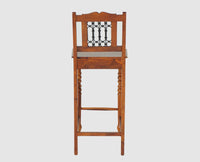 Sweden Sheesham Wood Bar Chair - Furniselan - Maple-Finish