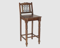 Sweden Sheesham Wood Bar Chair - Furniselan - Grey-Finish